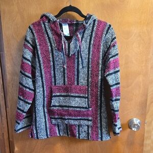 Bohemian Mexican Blanket Hoodie M